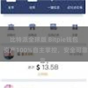 比特派全球版 Bitpie钱包：资产100%自主掌控，安全可靠。