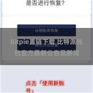 Bitpie直链下载 比特派钱包官方最新公告及新闻